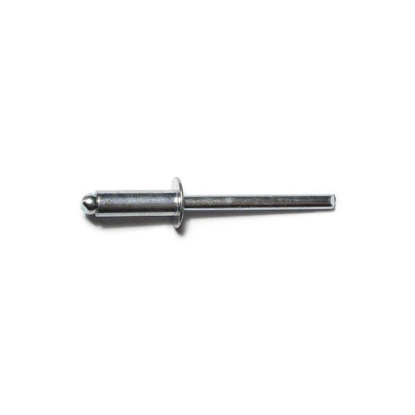 Midwest Fastener Blind Rivet, Dome Head, 3/16 in Dia., 3/8 in L, Steel Body, 100 PK 51093 - main